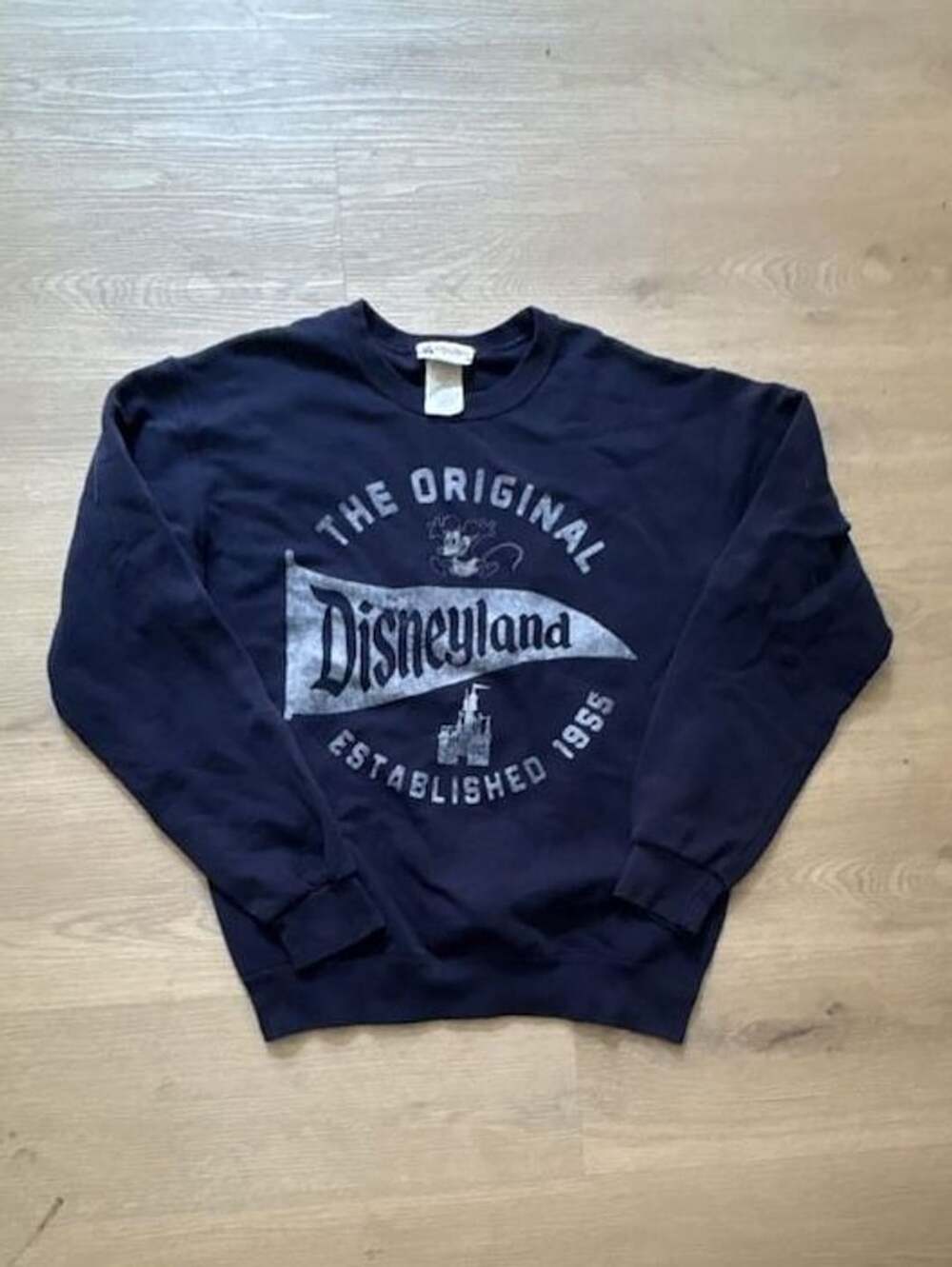 Disney Parks Disneyland The Original Mickey Mouse Navy Crewneck Sweatshirt Small